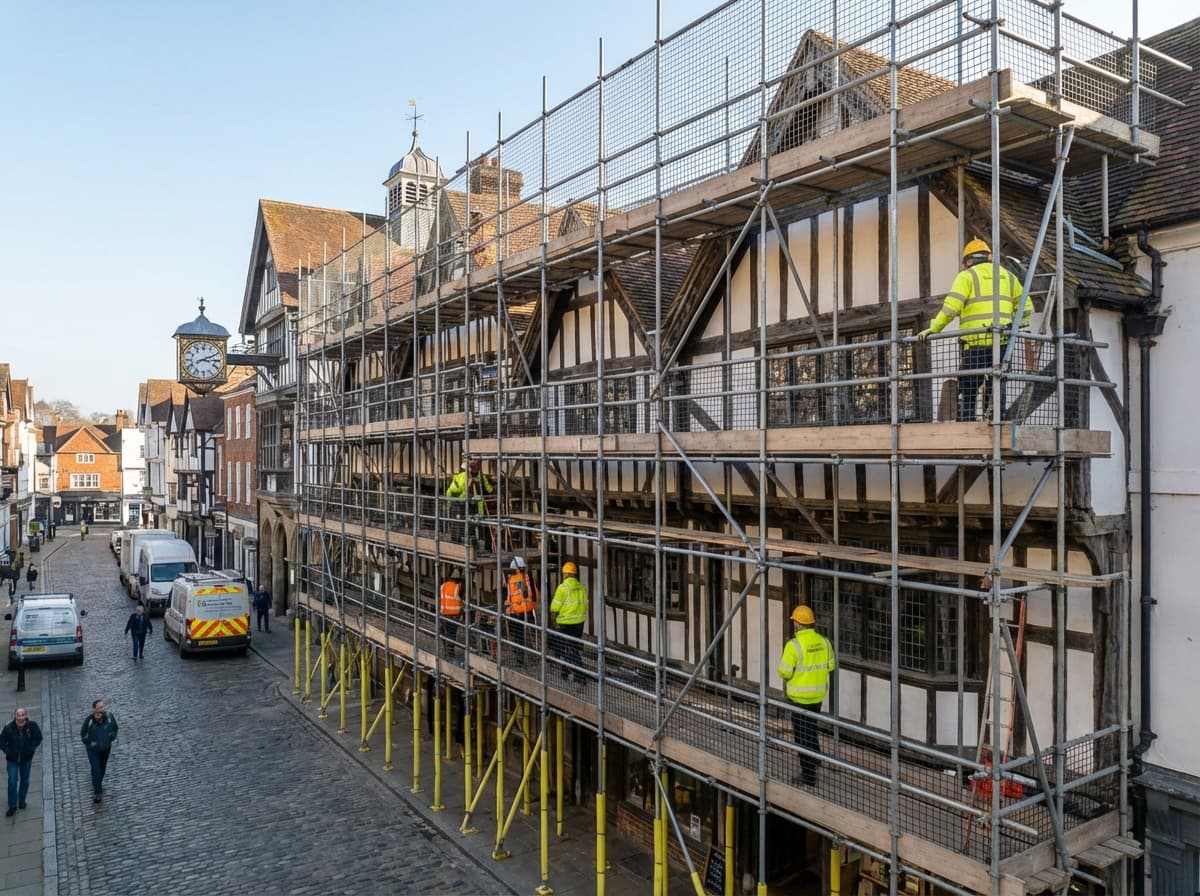 Historic High Street - Colossus Scaffolding