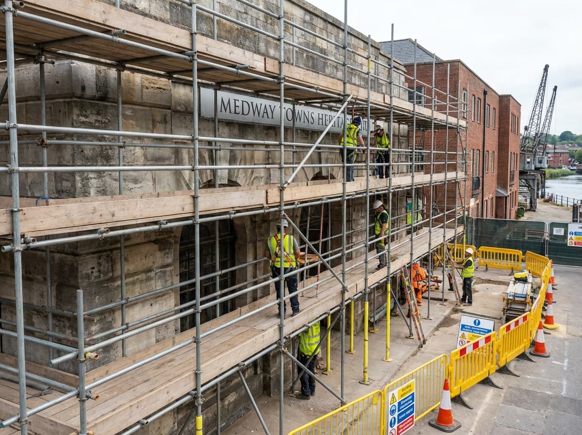 Medway Towns Heritage - Colossus Scaffolding